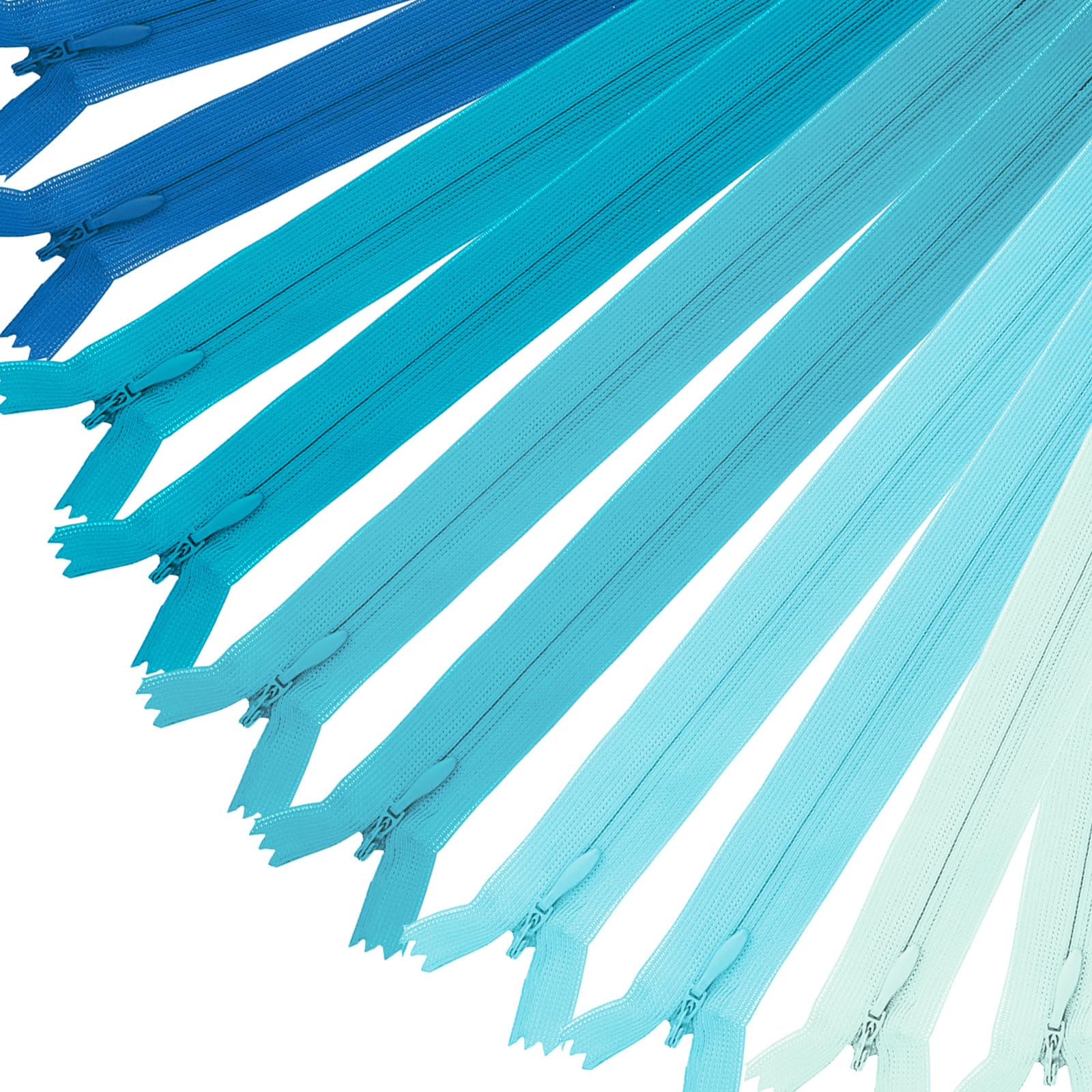 50 Pezzi Cerniere in Nylon, 20cm Nylon Bobina Cerniere Chiusura Lampo Colorata per Sartoria Artigianato da Cucire, 25Colori