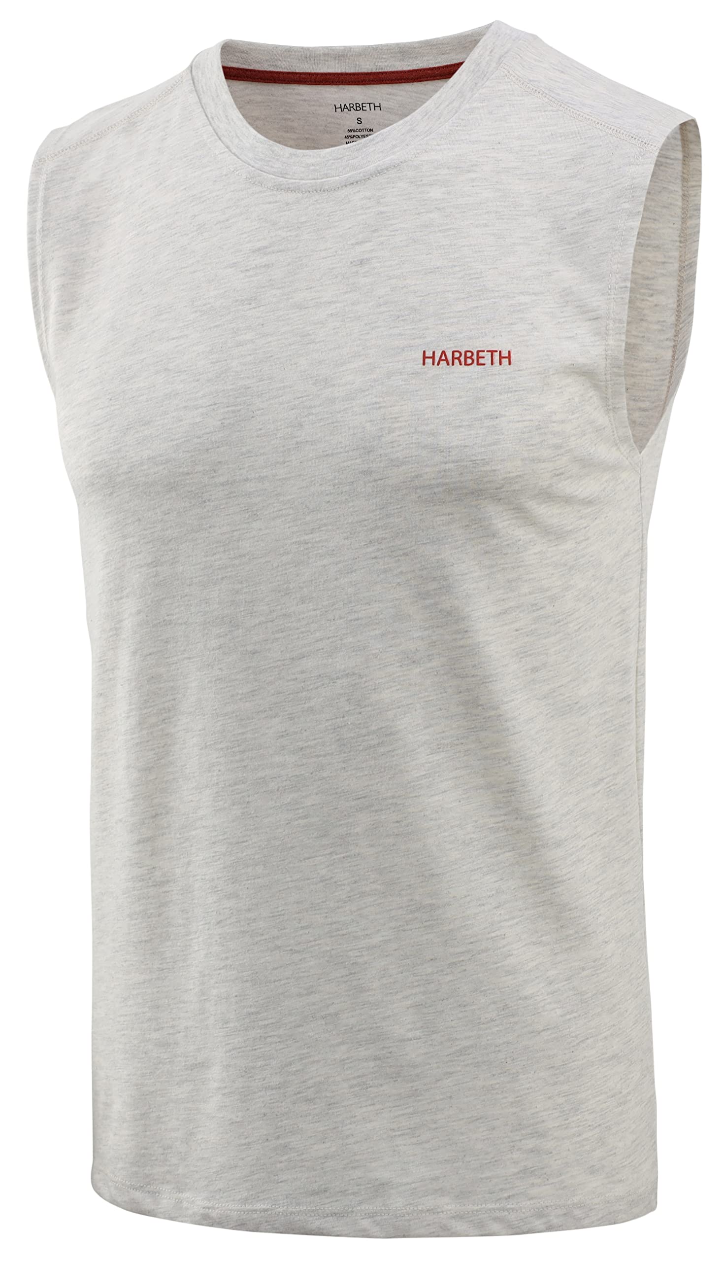 HARBETH Men's Classic Basic Sleeveless Active Tank Top Jersey Casual T Shirts