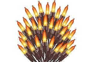 Ultra-Bright Connects End to End Orange Lights String