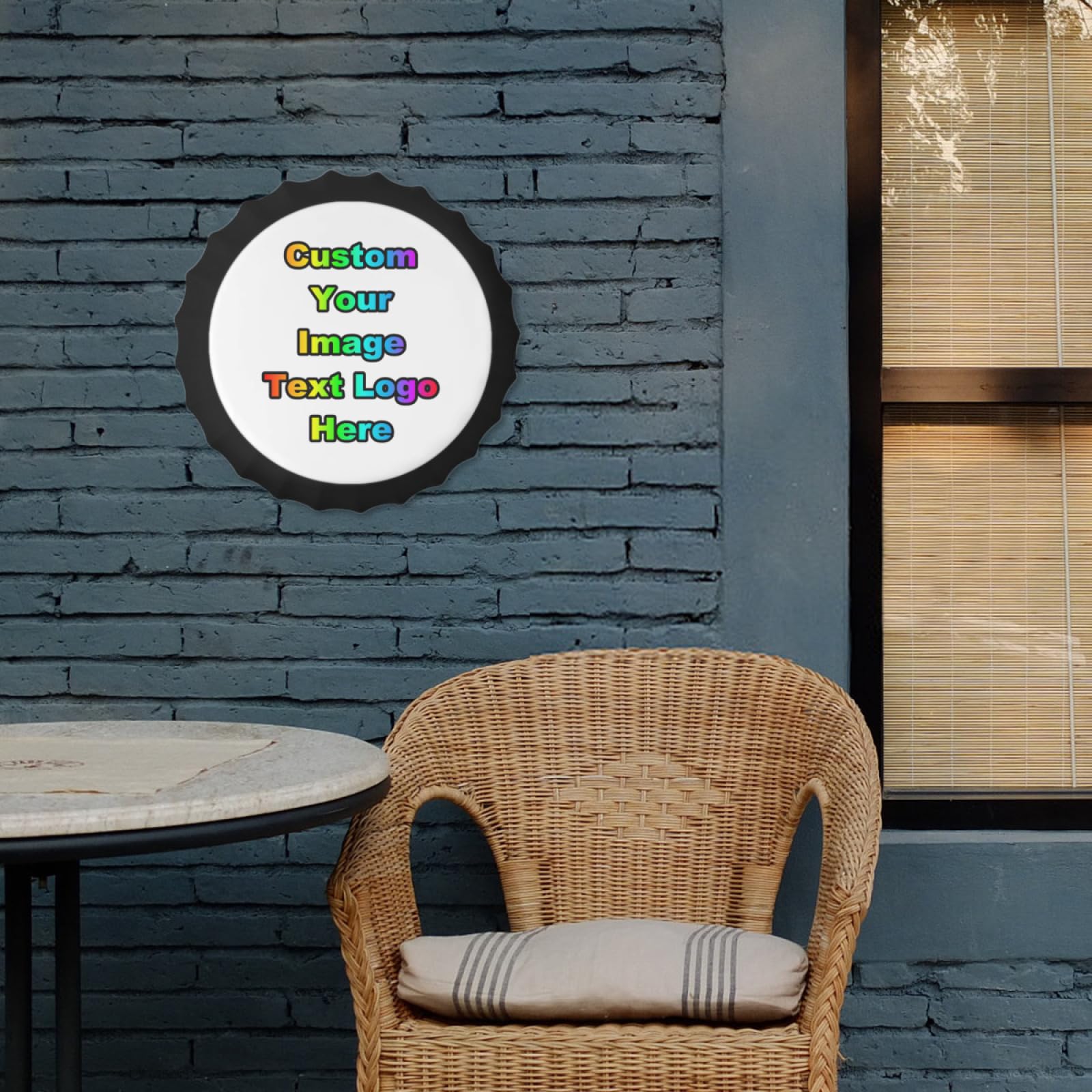Enseigne Personnalisée En Métal - Ajoute Ton Texte/photo, Formes Variées, Trous Pour Fixation | Pour Intérieur/extérieur, Bar, Bureau, Déco