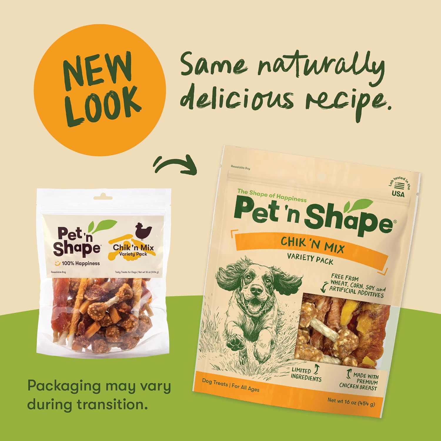 Pet ‘n Shape - Chik ‘n Mix Variety Pack – Natural Chicken Puppy Treat Mix, Dog Rewards and Snacks – 16 Ounces