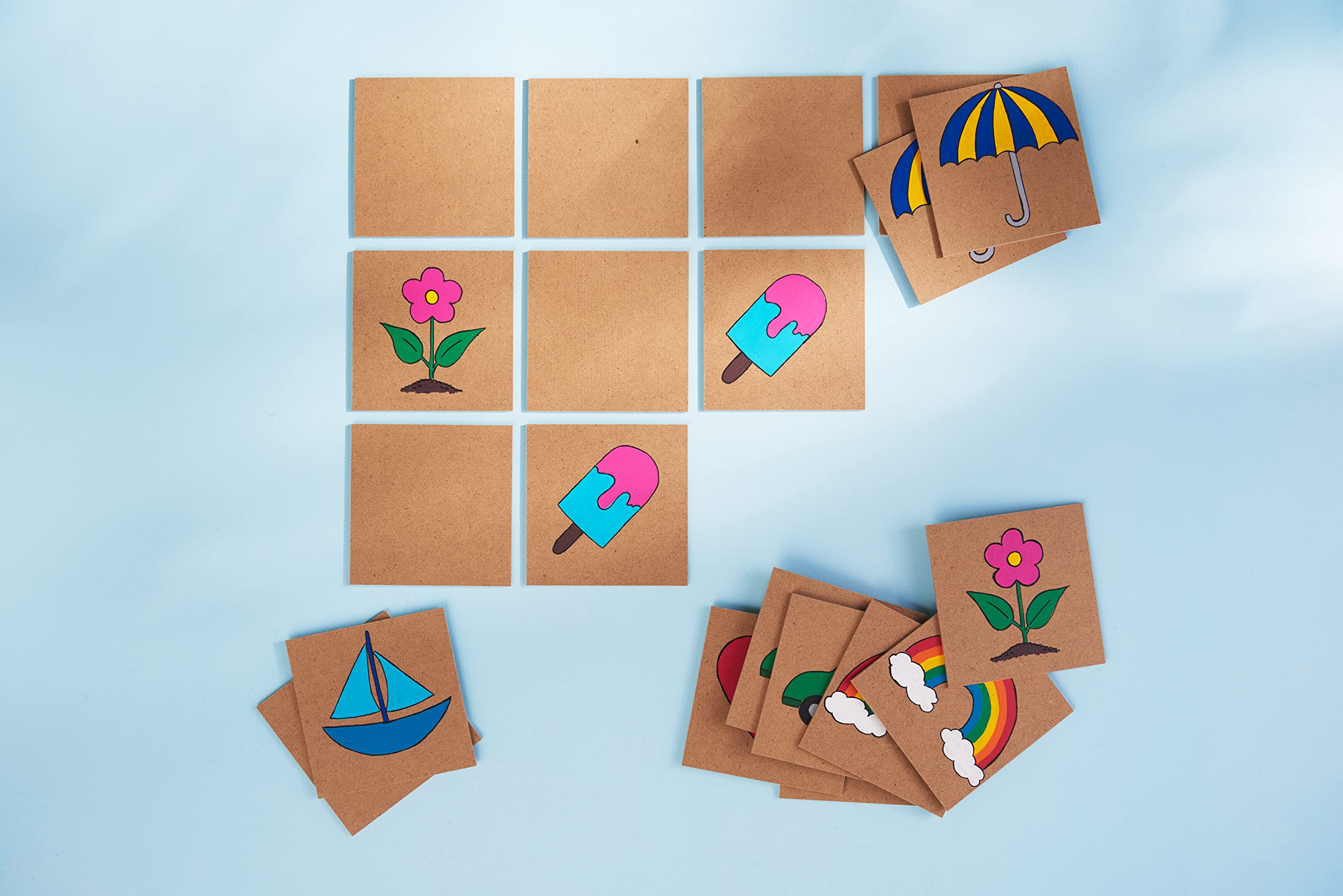 VBS Glazen onderzetters, 4 stuks, van glas, 0,4 cm dik, ideaal als