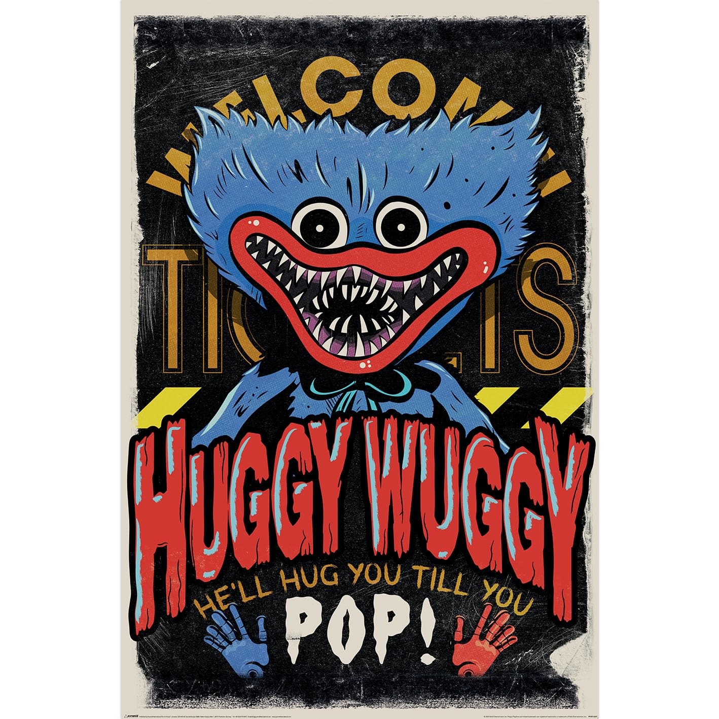 Poppy Playtime (Huggy Wuggy) Maxi Poster 91.5cm X 61cm, Official Licensed Maxi Poster, Large Wall Art Decor, Bedroom Gaming Room Poster, Home Decor, Collector Gift, Fan Merchandise