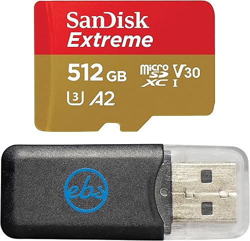 SanDisk - Tarjeta de memoria Micro Extreme de 512 GB funciona con Samsung Galaxy A04s, Galaxy A04 Smart Phone (SDSQXAV-512G-GN6MA) V30 A2 4K UHD disponible en Yaxa Colombia