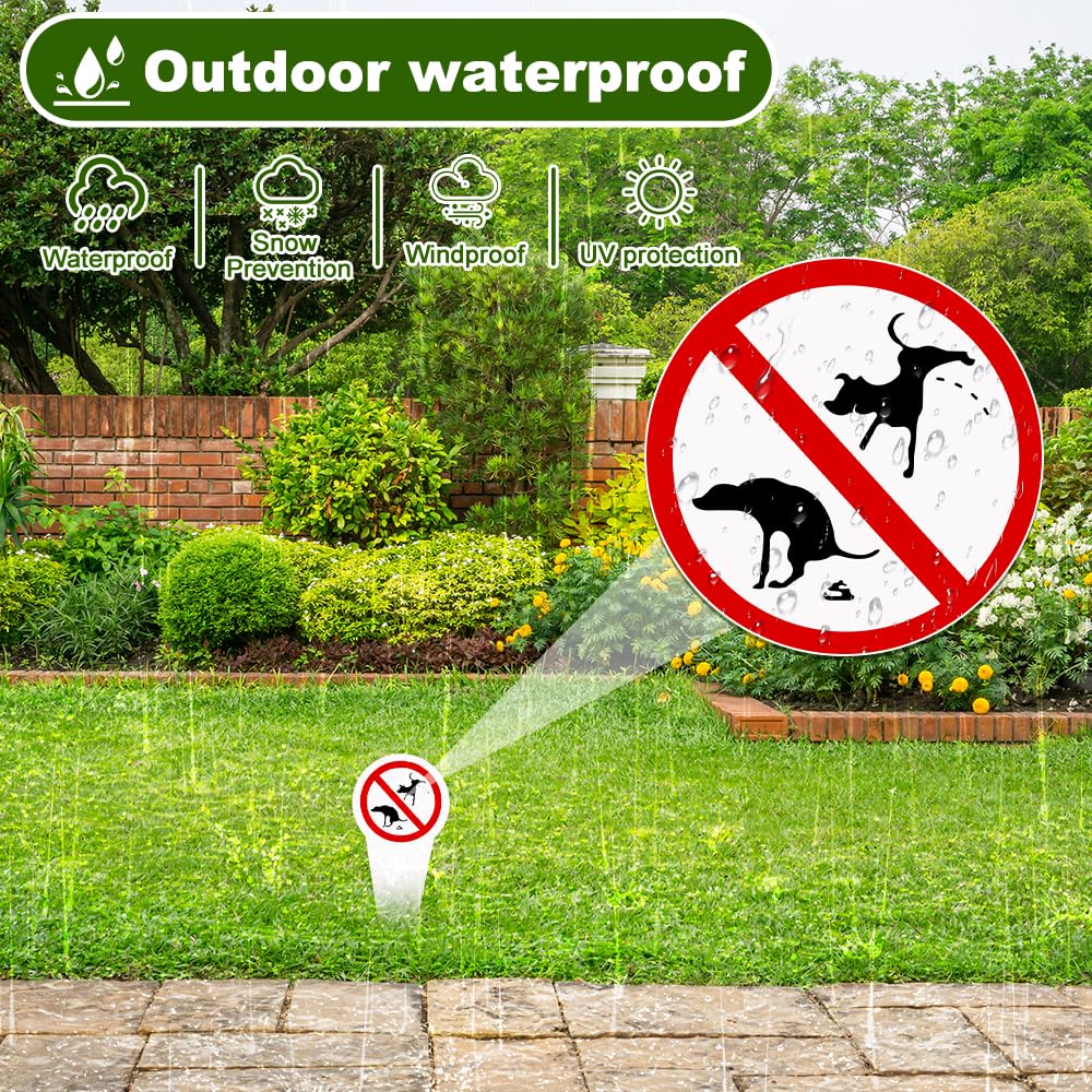 2 Pezzi Cartello No Cacca e Pipì per Cani, 30 x 15 cm, Cartelli di Divieto di Pipi per Cani, Cartello Divieto di Cacca cani per Prato Parco Giardini,Protezione UV Resistente Alle Intemperie,PVC