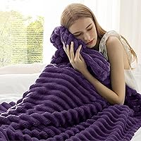 Vista 210 de Bedsure GentleSoft Twin Blanket for Couch - Cozy Soft Blankets for Women, Cute Small Fleece Throws for Girls, Light Grey, 60x80 Inches