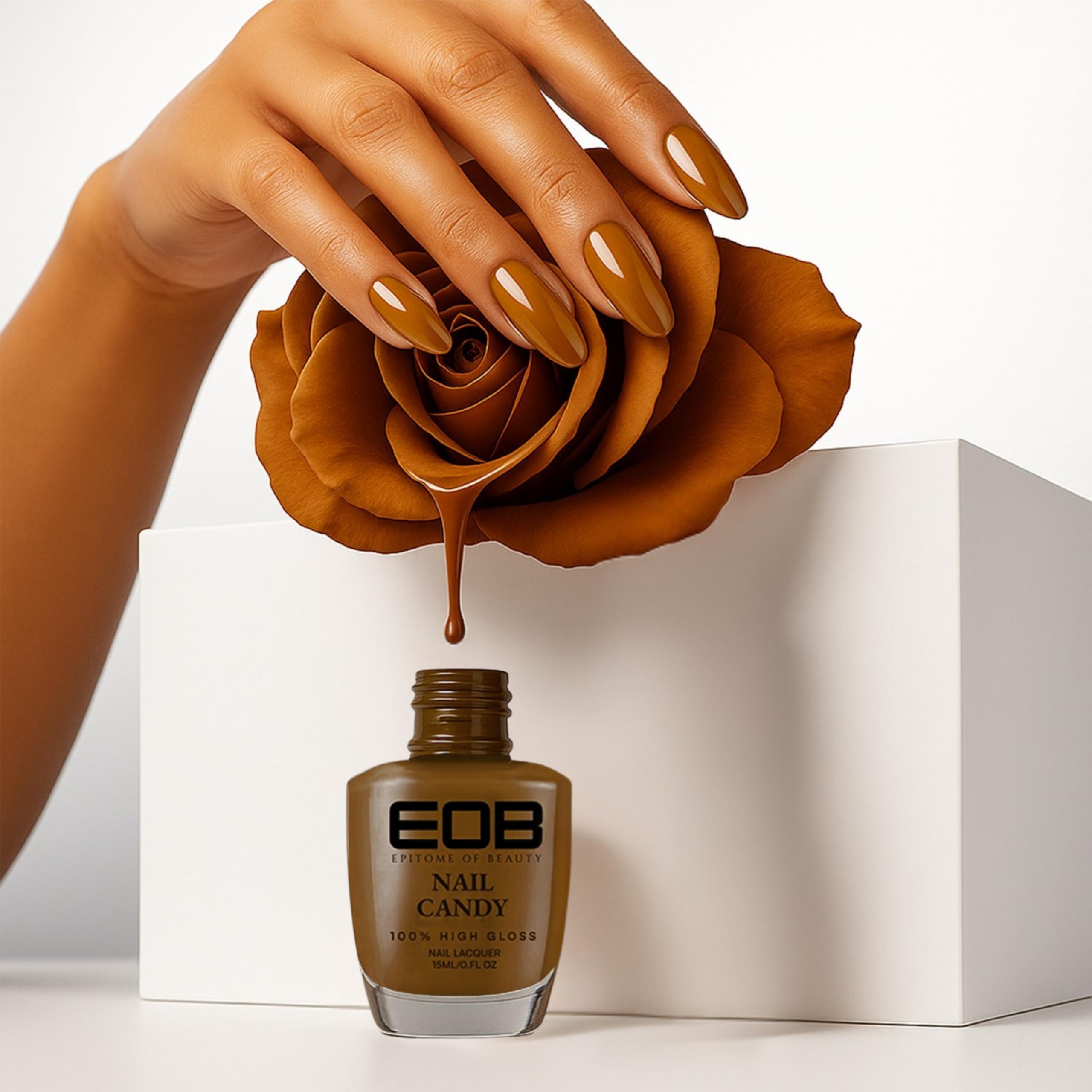 EOB Nail Candy Nail Lacquer – Nutty Blush 667 | Warm Rosy Brown Nail Polish | Quick-Dry, Chip-Resistant | Vegan, 9-Free & Everyday Friendly |15 ml-image-8