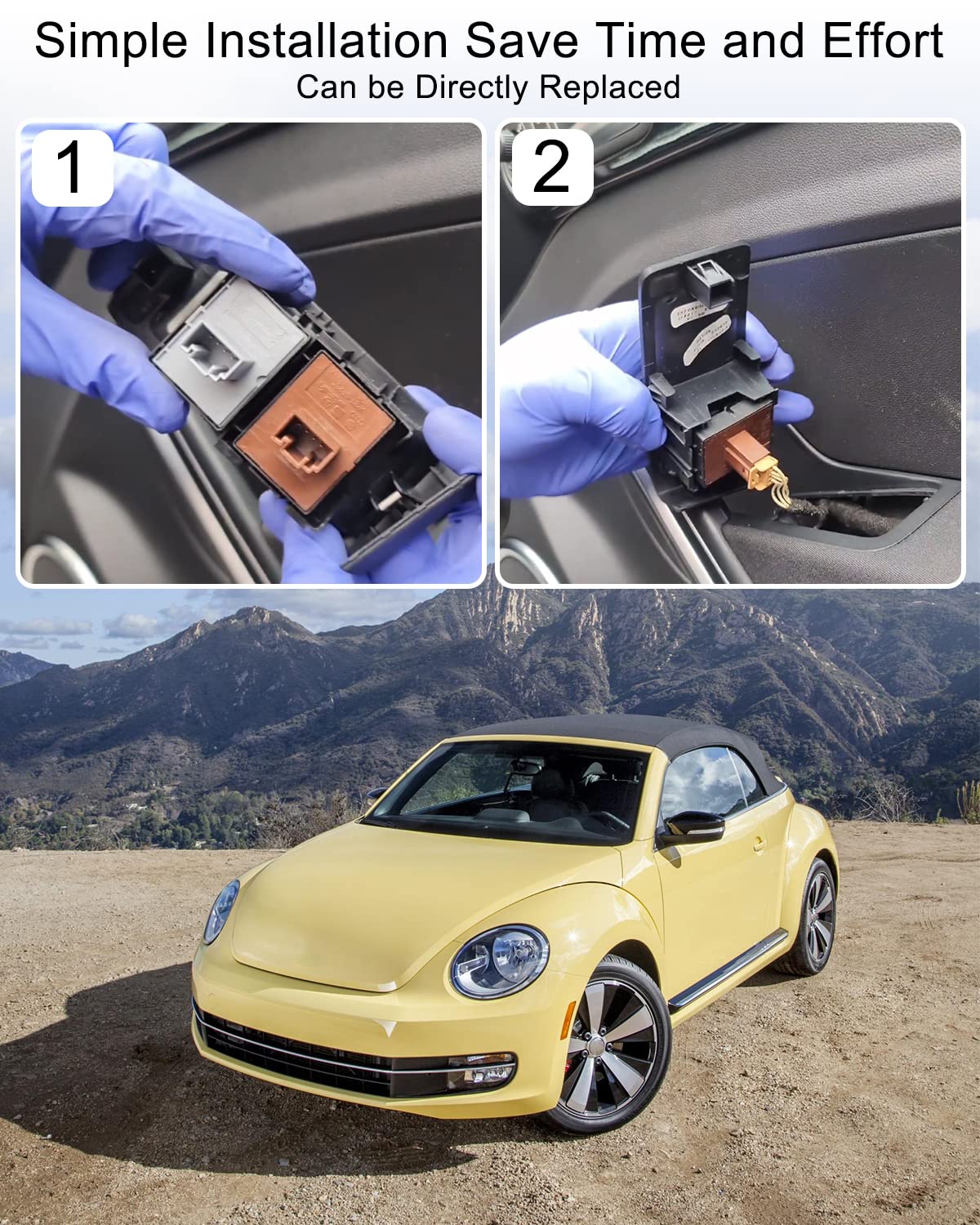 Driver Side Window Control Switch – Fits VW Volkswagen Beetle – 5C5959857A