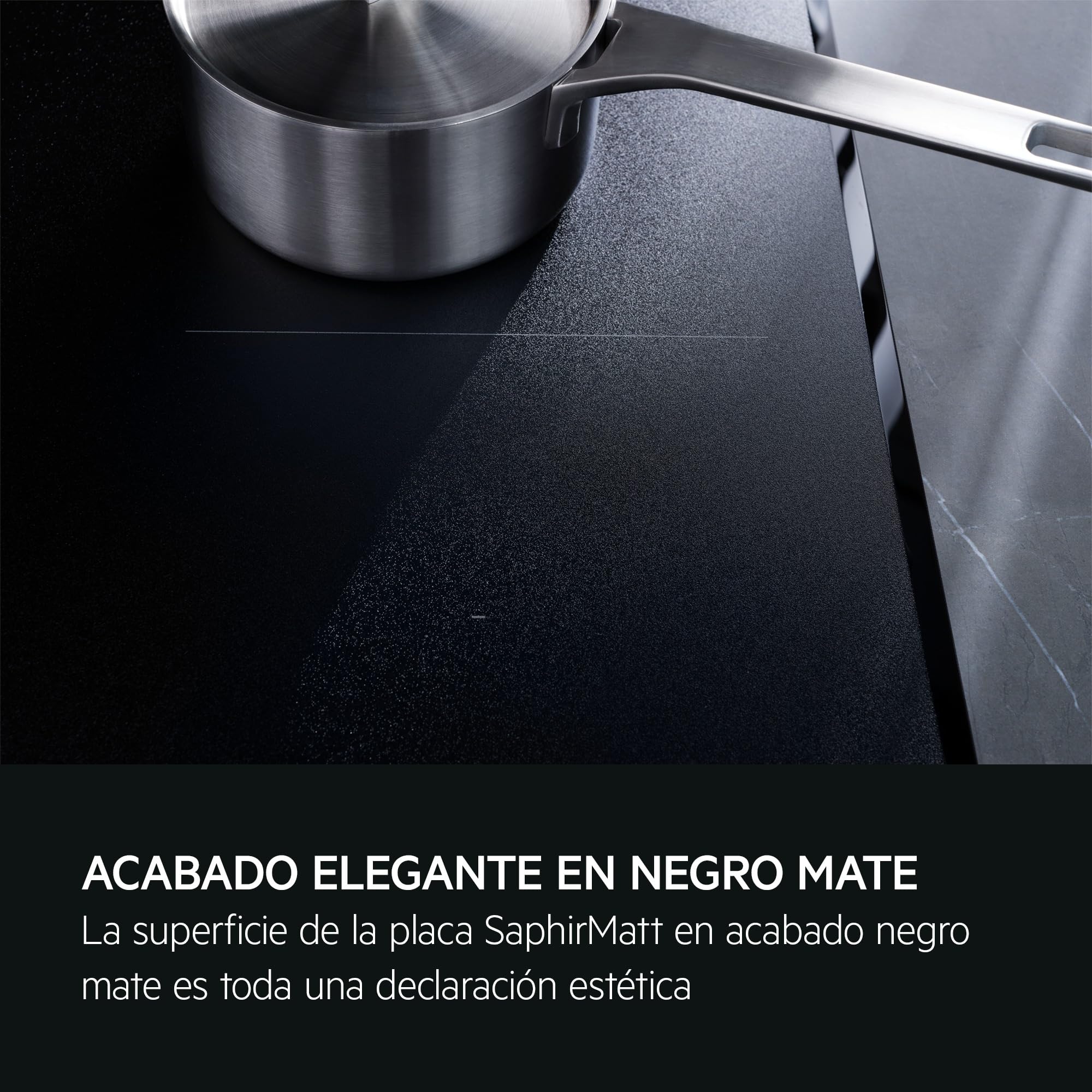 AEG TI63IQ10IZ Placa de Inducción 60 cm, 3 Zonas, SaphirMatt Negro Mate