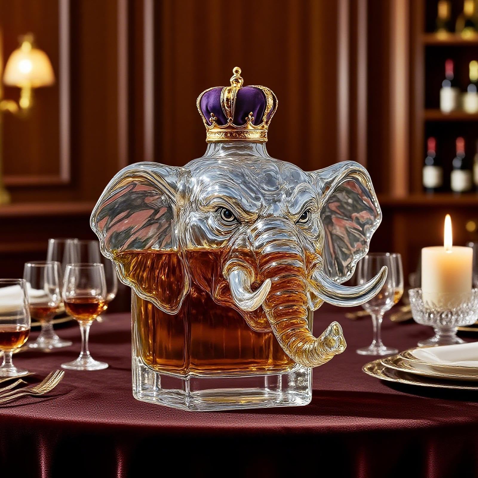 Bouteilles à Alcools - Bouteille De Whisky Amusante En Forme De Teckel,Carafe Décorative Statue Animale Pour Vin - Cadeau D'Anniversaire, Noël, Mariage Et Nouvelle Maison