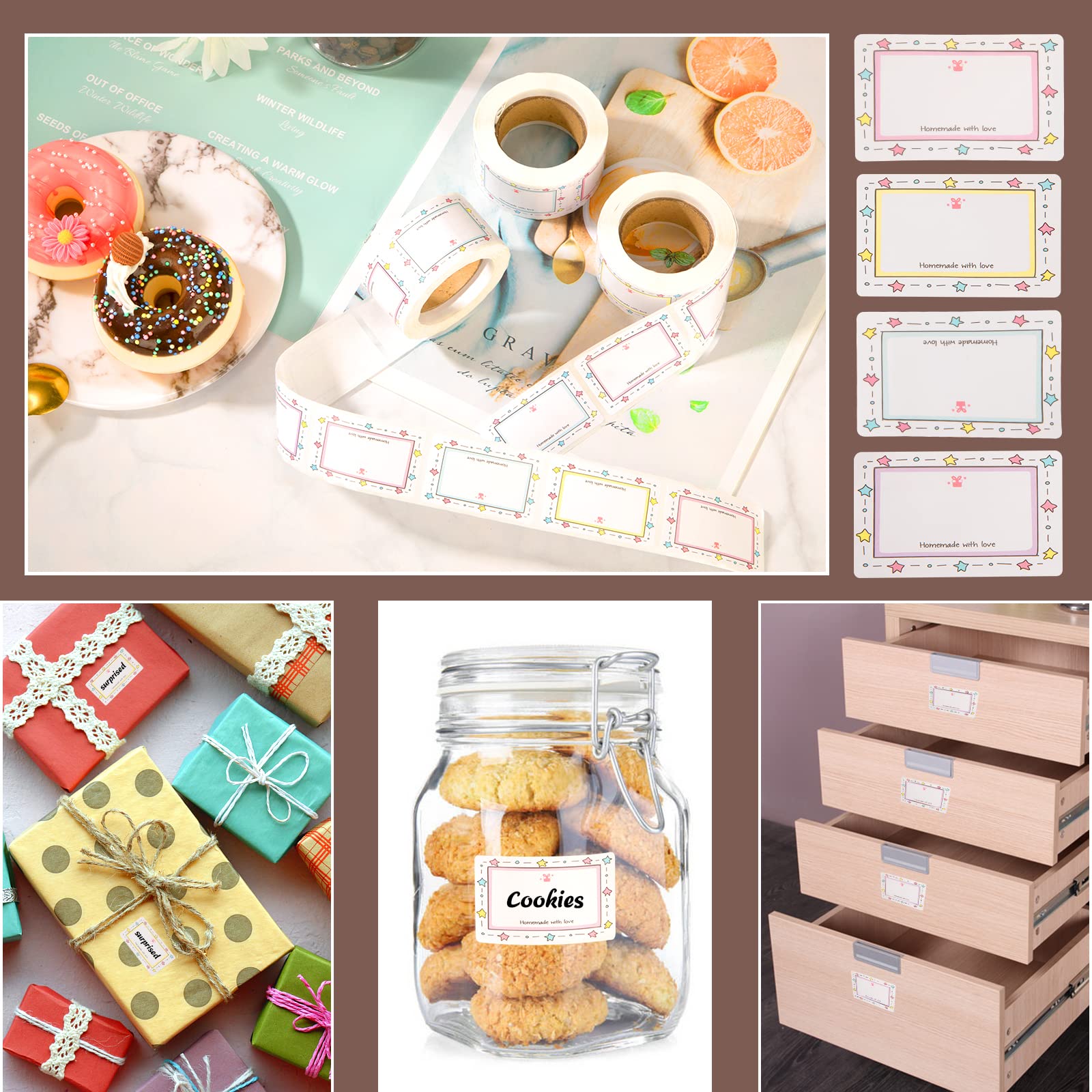 500 Fruit Labels, Self-Adhesive Jam Labels, Freezer Labels, Ideal Gifts - View #8