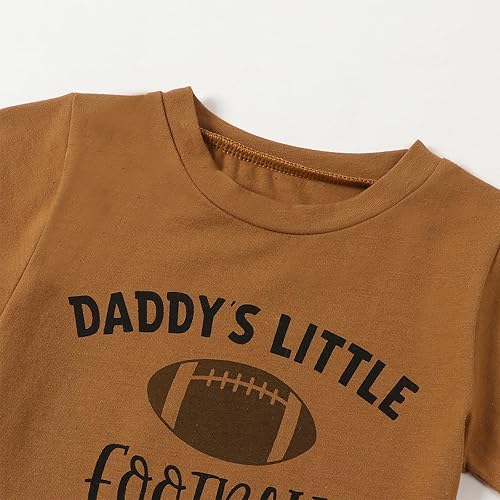 Miniatura 3 de Endorothii Conjunto de camiseta de manga corta con estampado de fútbol y pantalones cortos para el día de juego para bebé niño