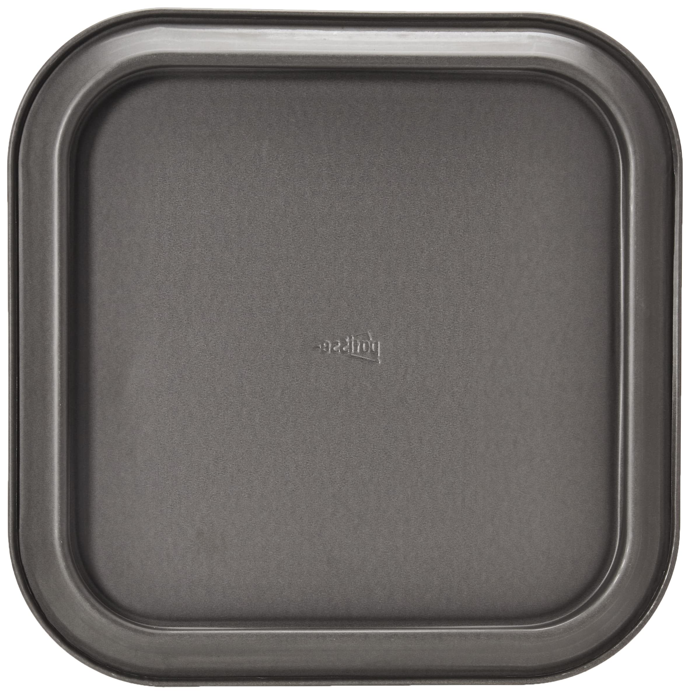 patisse 02918 Moule à Manqué/Charnière Carré Antiadhésif Acier Revêtu Gris Anthracite 24 x 24 x 9,5 cm