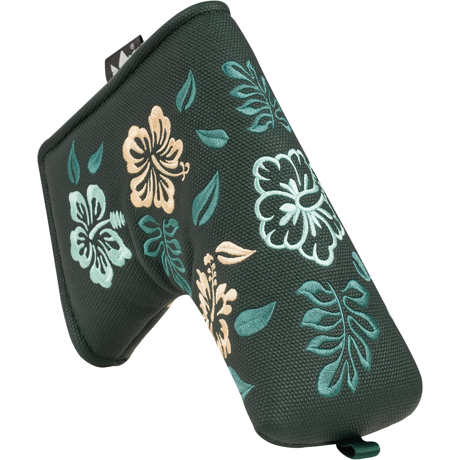 Craftsman Golf Azalea Embroidered Green Blade Putter Cover Headcover Head Cover Magnetic Closure