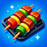 Skewer Jam Food Master Grill Sort Puzzle: BBQ Sort Challenge Foodie Sizzle Match-3 Adventure Sorting Games