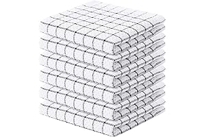 100% Cotton Dish Cloths - Soft, Super Absorbent and Lint Free Dish Towels for Kitchen