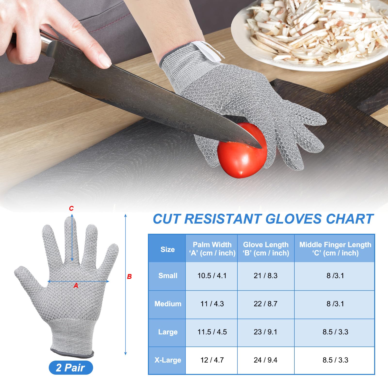 PATIKIL Cut Resistant Gloves - Image 2