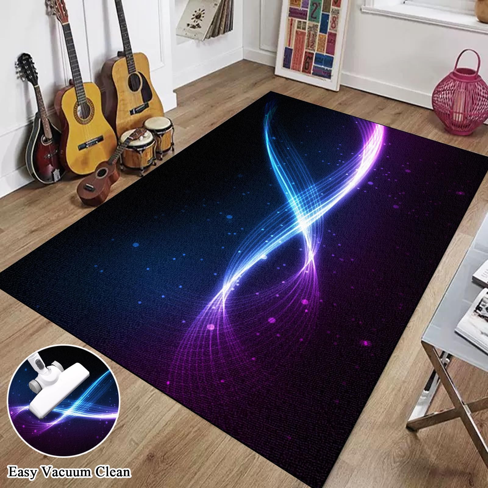 110 x 80 cm Tapis de Batterie électronique Tapis de Tambour Tapis de Batterie Tapis Professionnel de Jazz Tapis Batterie pour Grosse Caisse Claire et Autres Instruments de Musique