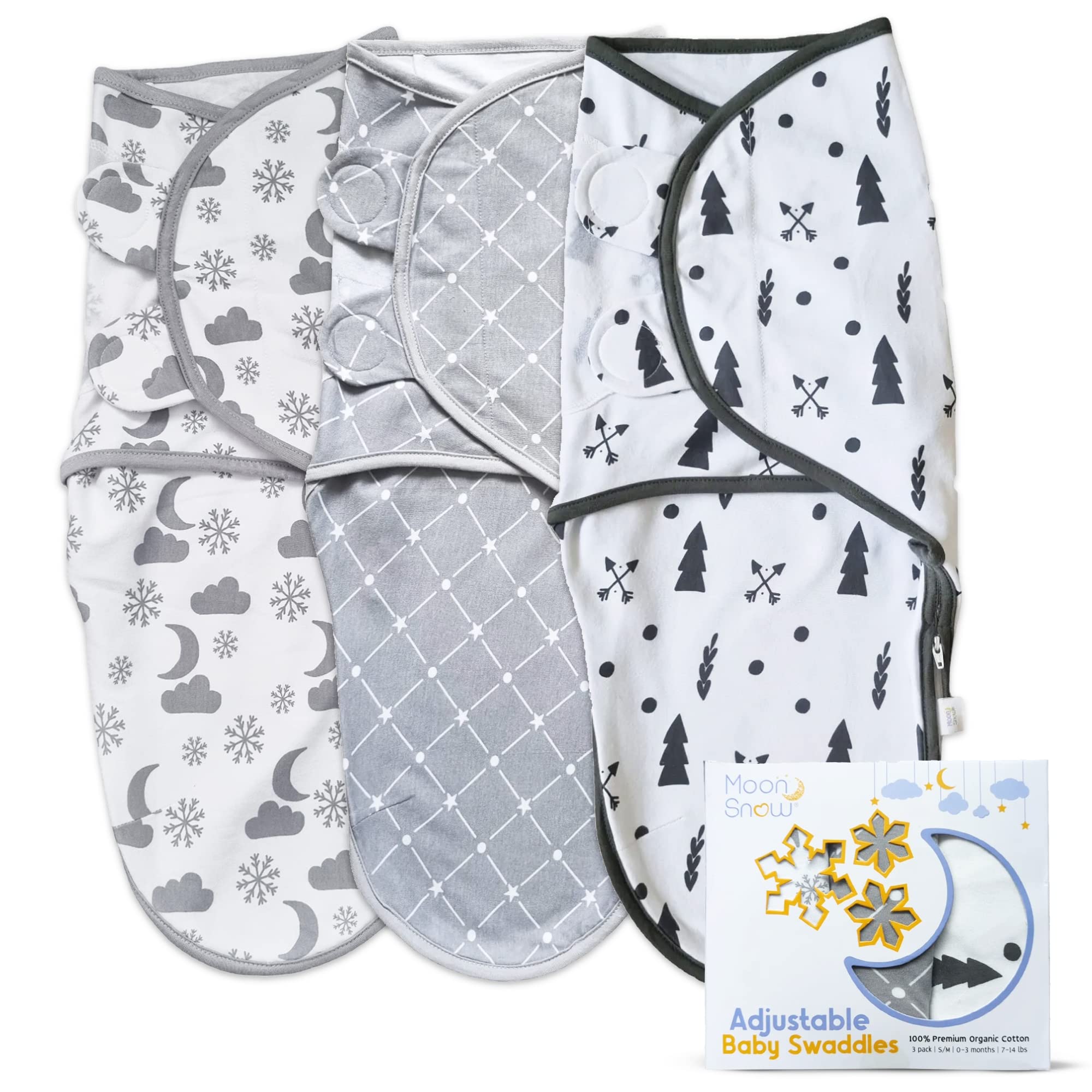 Moon Snow Baby Swaddle