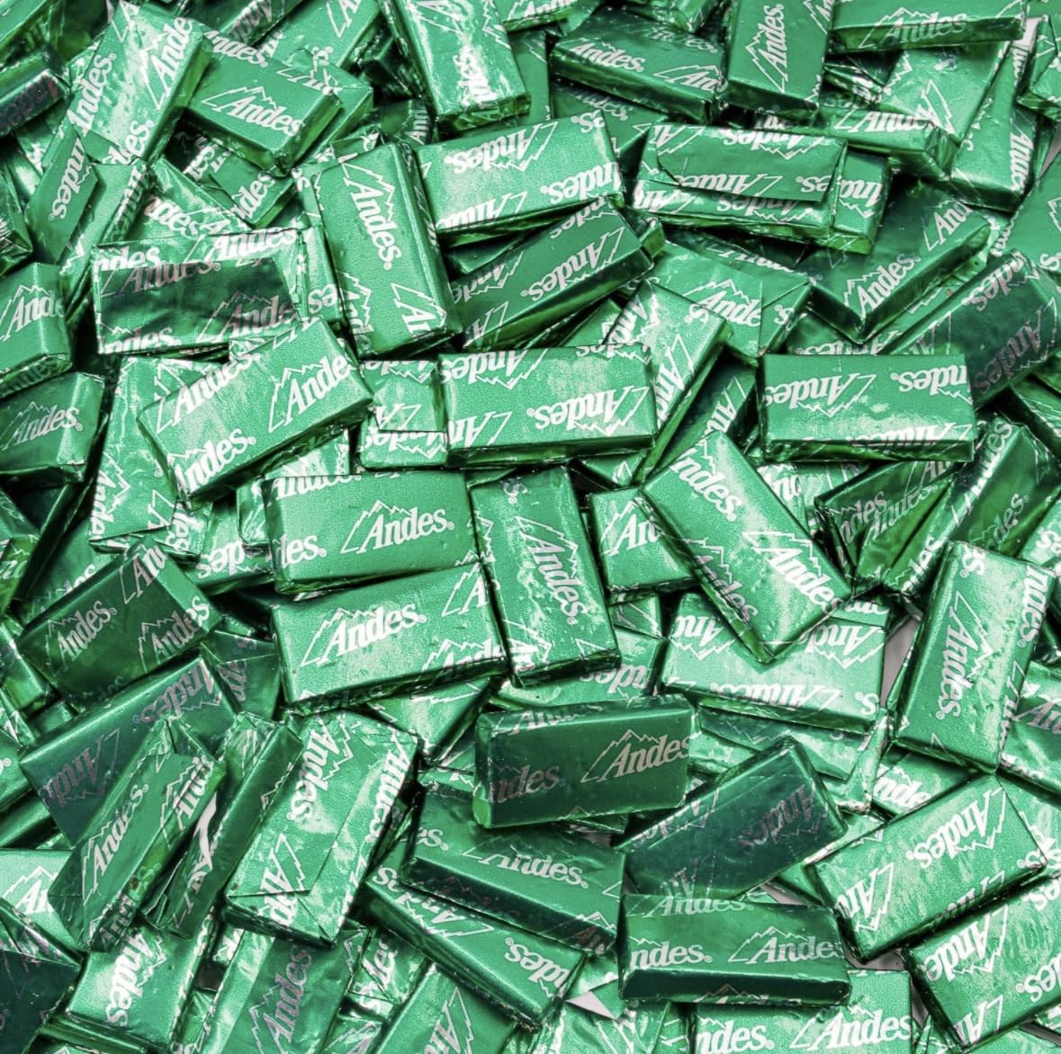 Andes Crème de Menthe Chocolate Mints, 2 LB Bulk Bag – Individually Wrapped After-Dinner Candy, Perfect for Parties, Offices & Baking