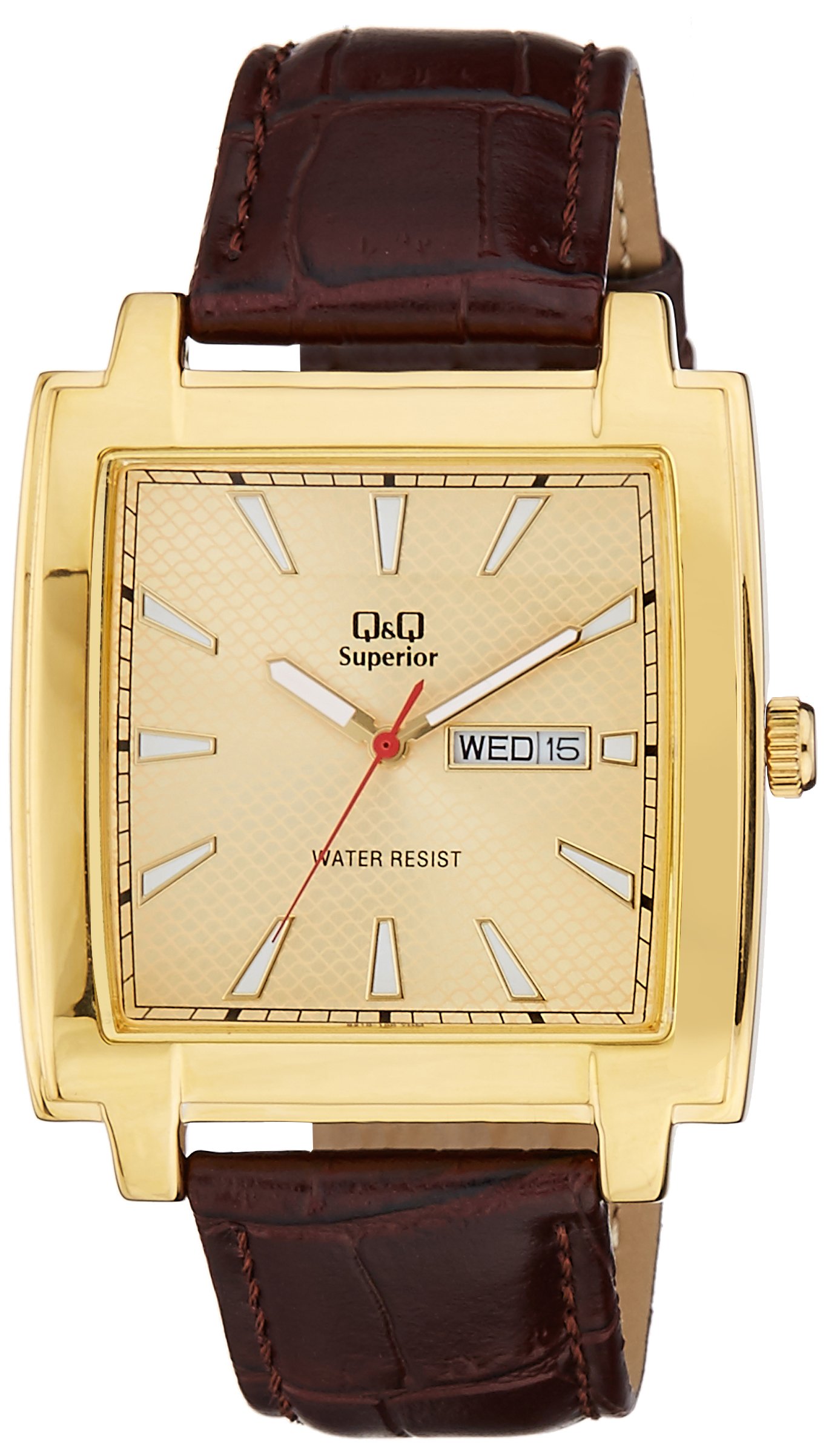 Q&Q Shogun Analog Gold Dial Mens Watch - S210-100Y (B00OXUEPC2) Amazon Price History, Amazon Price Tracker