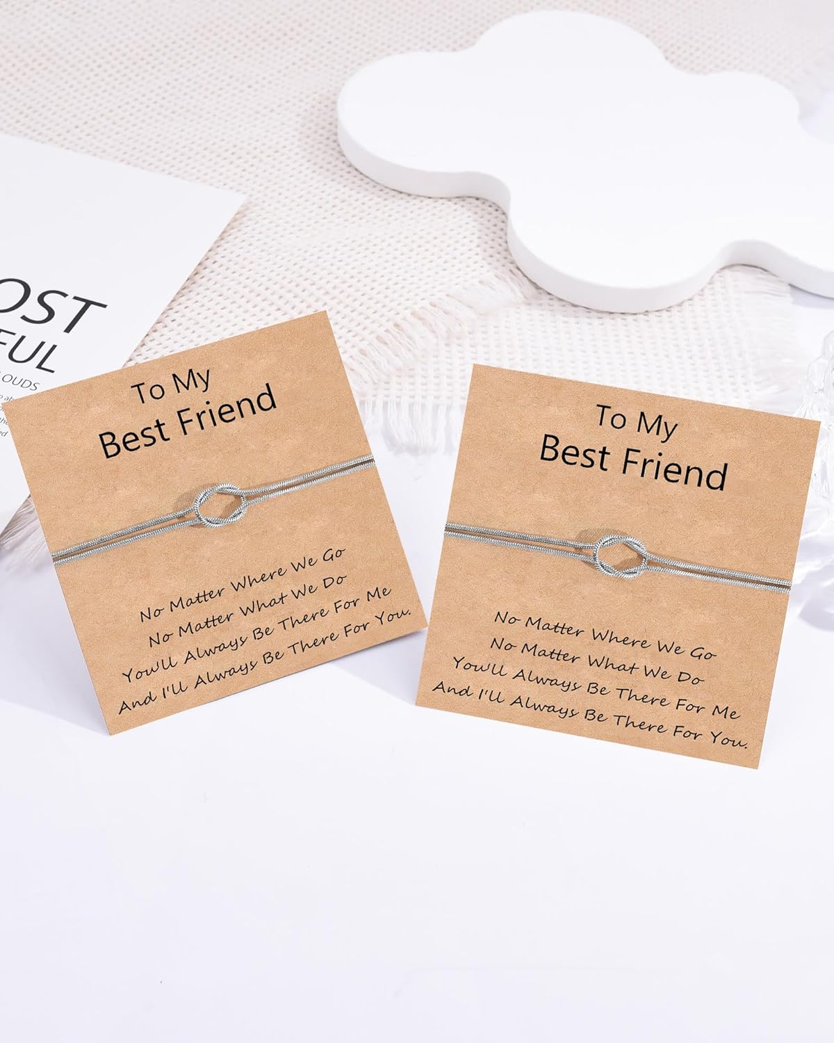 2/3/4PCS Friendship Bracelets, Love Knot Infinity Best Friend Birthday Gifts for Women Friendship Gifts for Woman Teen Sister Bff Bestie - Image 6