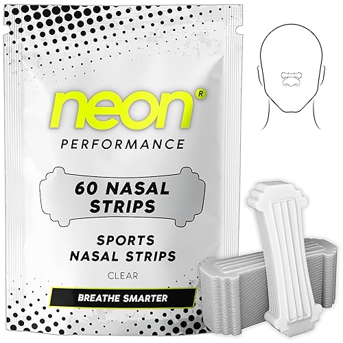 Nasal Strips (60 Count) - Oil & Sweat Resistant Adhesive