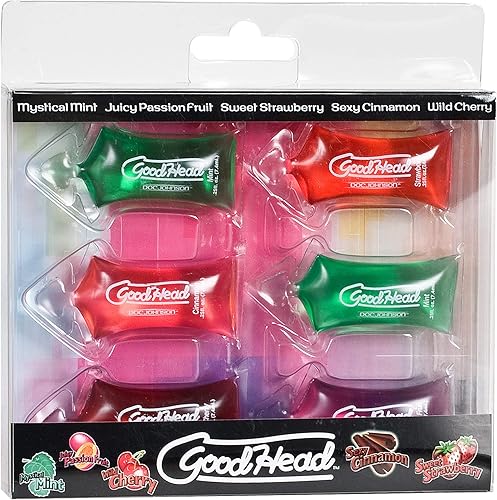 GoodHead - Paquetes de almohadas, 6 piezas de sabores surtidos, 1 onza