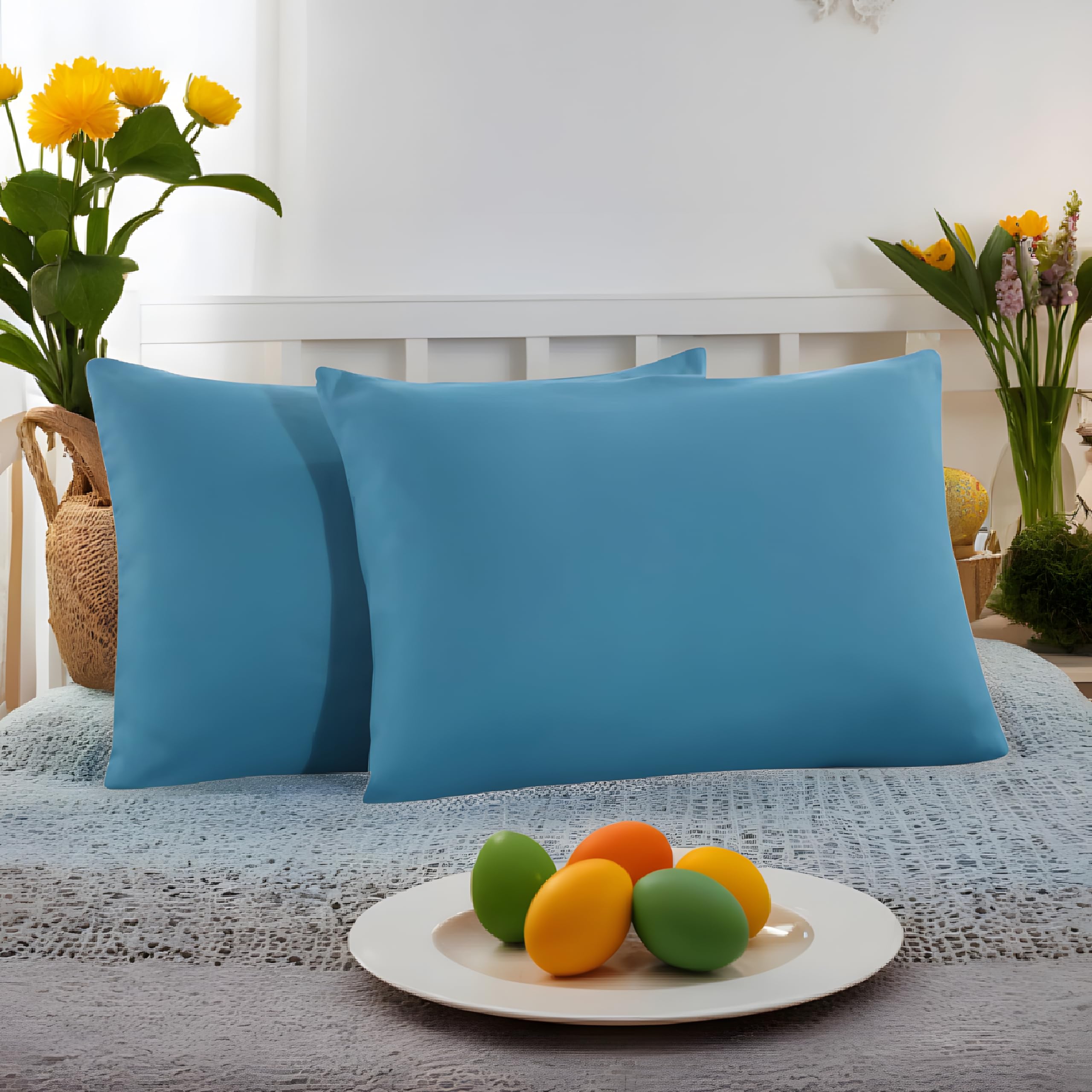 MOHAP Zippered Pillowcases 50X75 cm 2 Pack- Super Soft Breathable ...