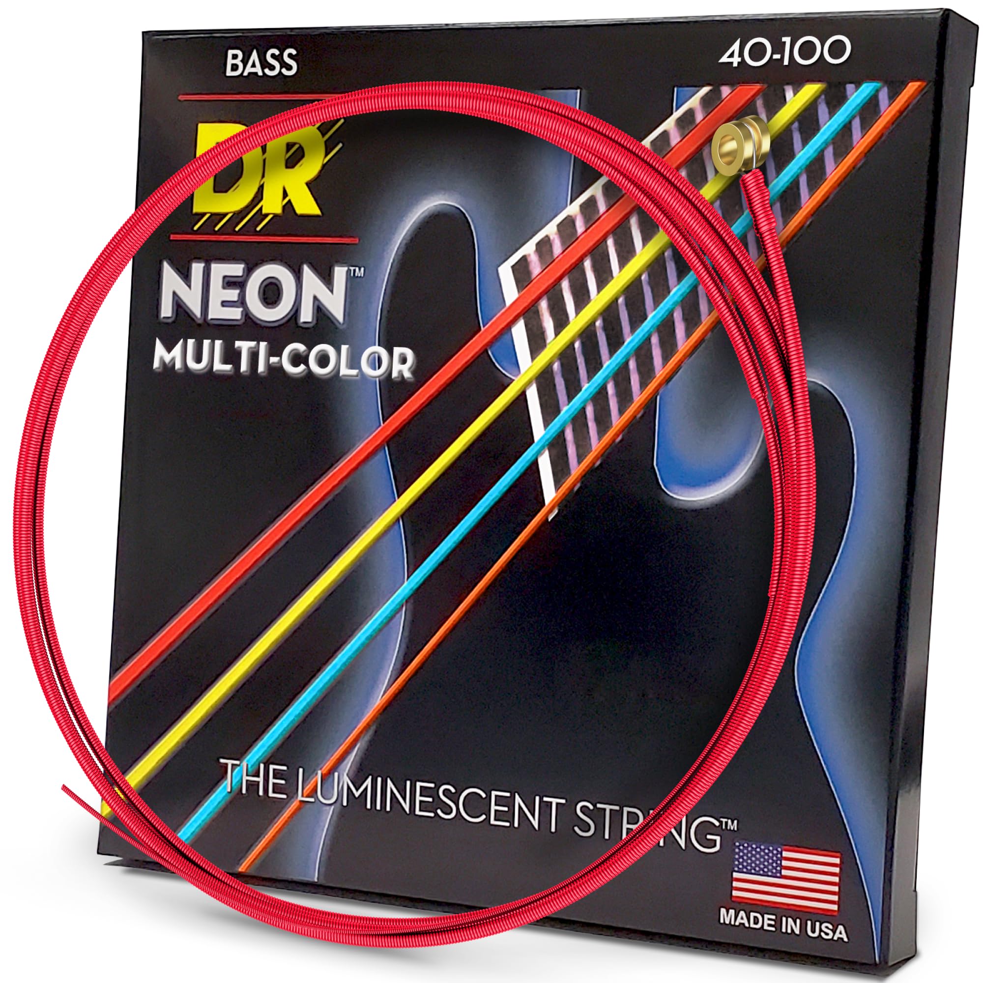 DR Strings HI-DEF NEON Bass Guitar Strings (NMCB-40)