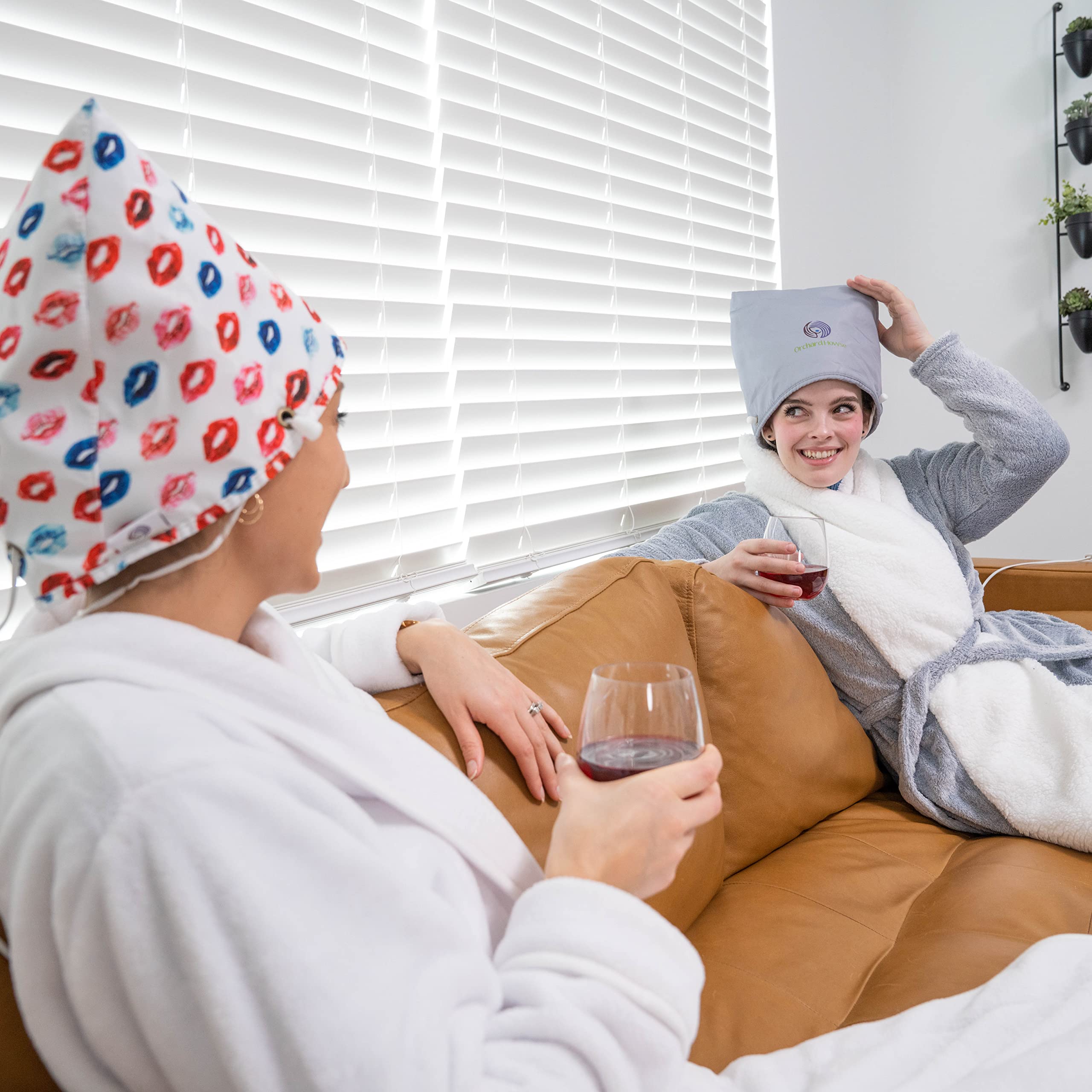 Orchard Howse, cuffia termica per un condizionamento profondo, 10 impostazioni di calore, vaporizzatore per capelli afro, portatile ed elegante, favorisce la crescita e la forza dei capelli, adatta a