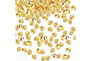 Glamorous Gold Stone Centerpiece Diamonds: Bememo's Table Scatter Confetti for Weddings and Decor