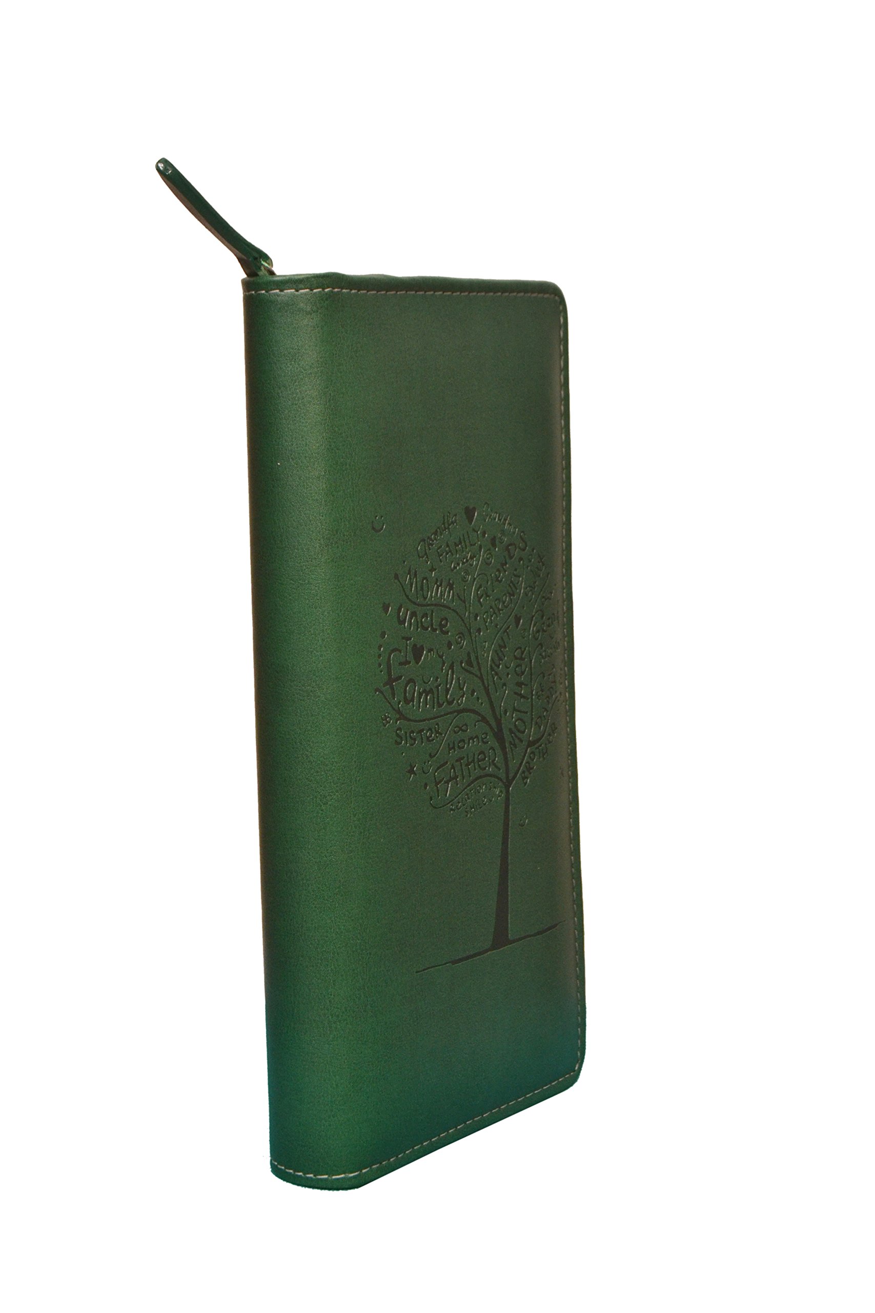 Sukeshcraft RFID Safe 6 Passport Holder 8 Slots (Bottle Green)