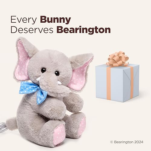 Miniatura 5 de Bearington Dotty Daisy el elefante de peluche, elefante de 10 pulgadas, animal de peluche de Pascua