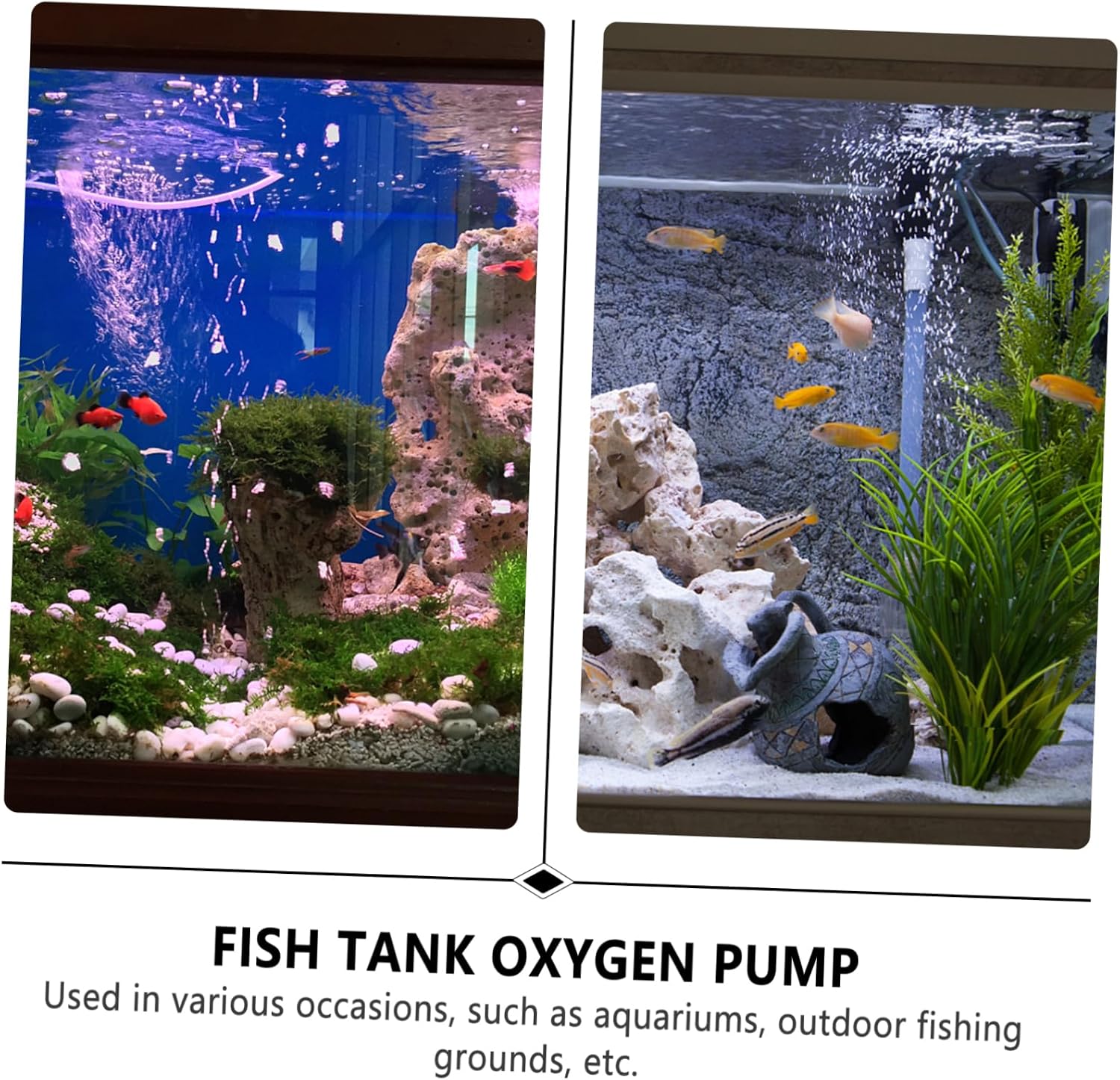 Kisangel USB Aquarium Air Pump Portable Oxygen for Fish Tank Compact Silent Design Durable Material Long Use High