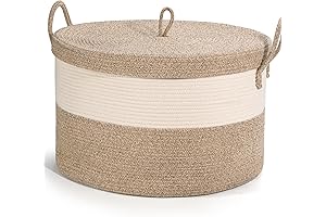 Blanket Basket with Lid - The Ultimate Storage Solution for Your Living Space