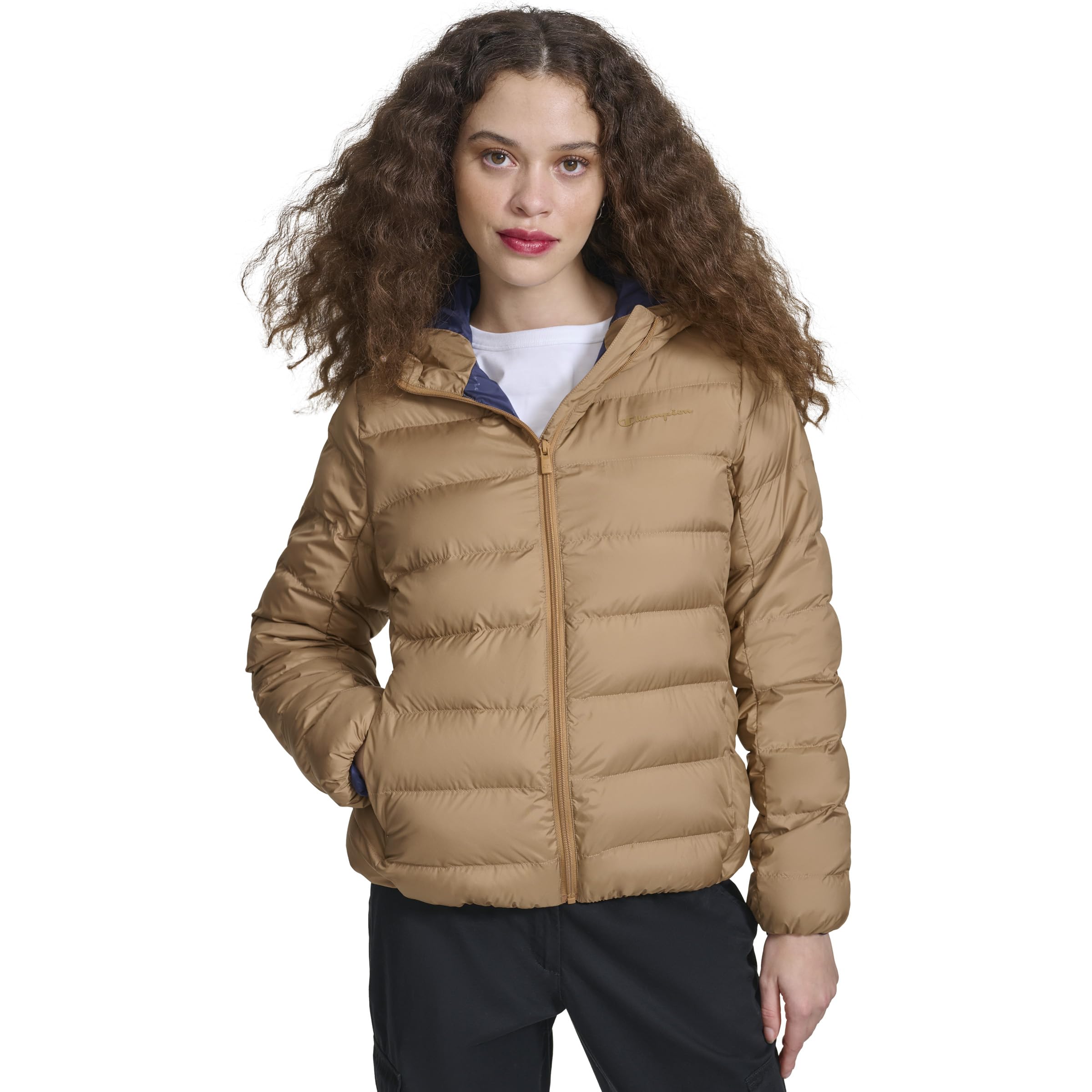 Women's Quilted Coat Packable Puffer Jacket With Hood