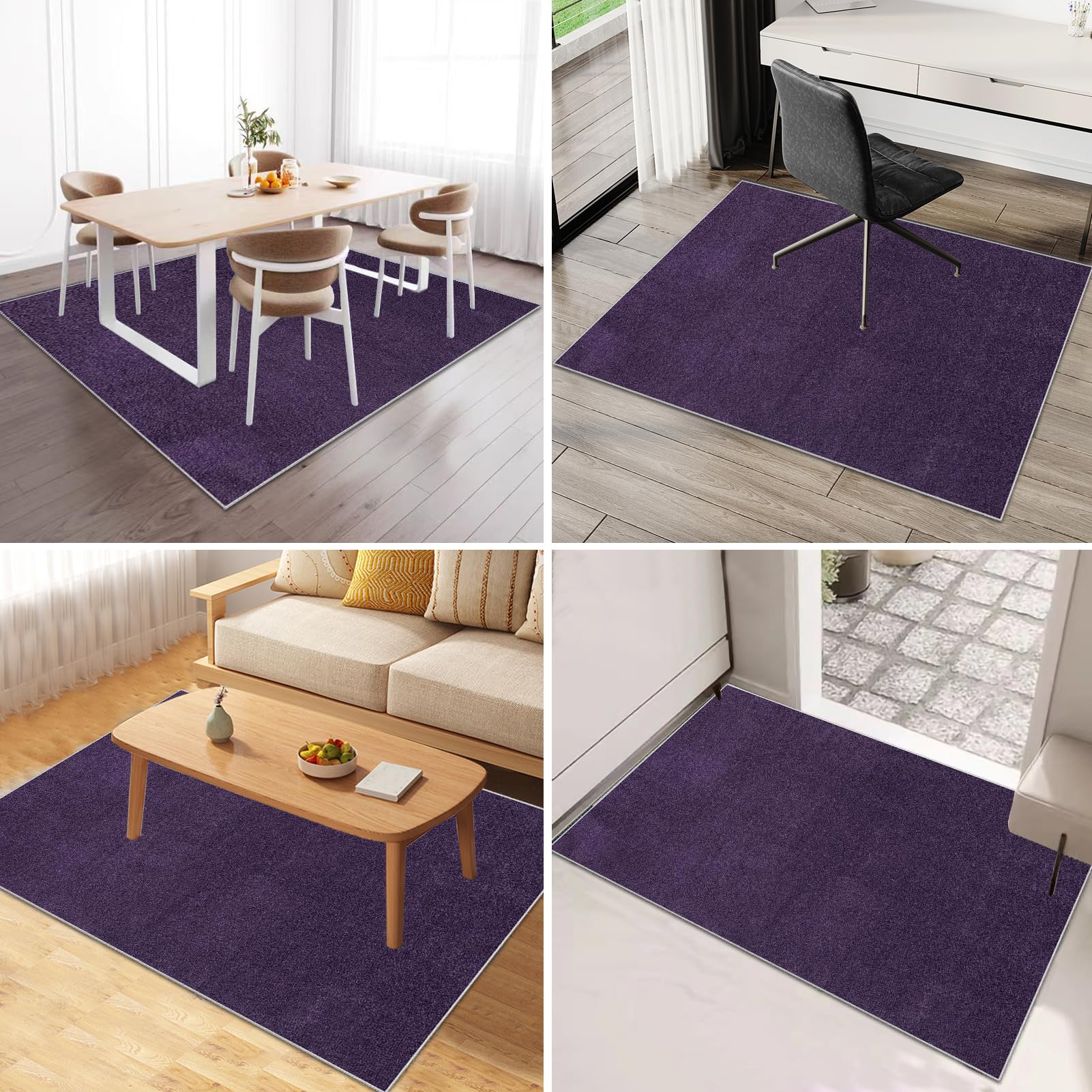 Tapis de Chaise de Bureau Antiderapant pour Parquet Stratifié Carrelage Tissu 100 x 140 cm Tapis Chaise Gaming pour Sols Durs Tapis de Protections de Sol Tapis de Chaise Multi-Surfaces