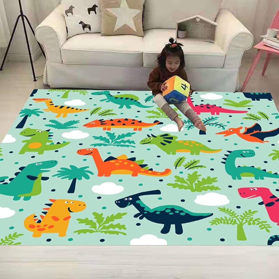 Amazon｜キッズマット デスクカーペット プレイマット アニマル