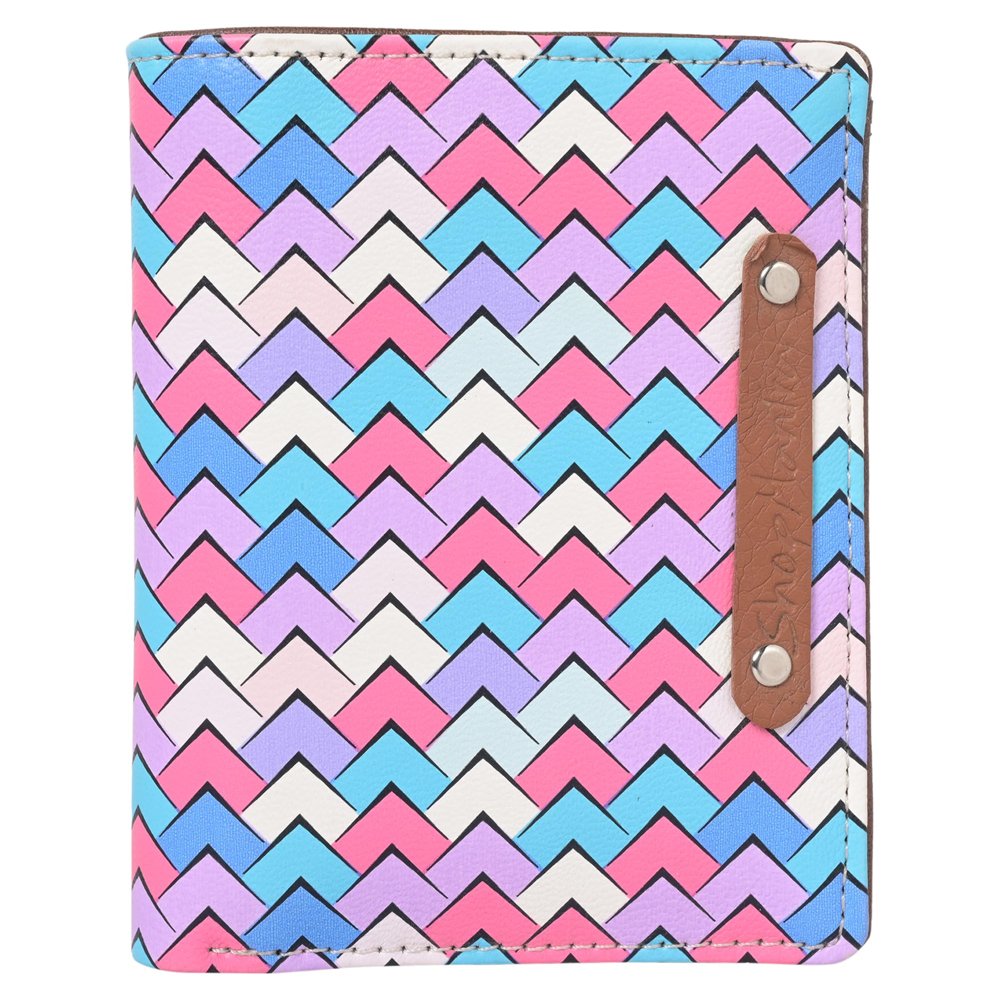 Unisex Printed Card Holder| Card Holder for Women |Card Holder for Men | Premium Vegan Faux Leatherette Card Holder Pocket Organizer - White-Pink-image-19