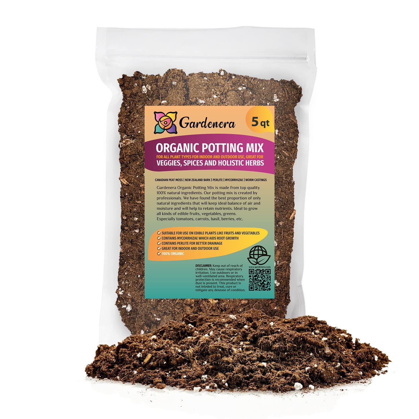 Amazon.com : GARDENERA Organic Potting Mix for All Plant Types for