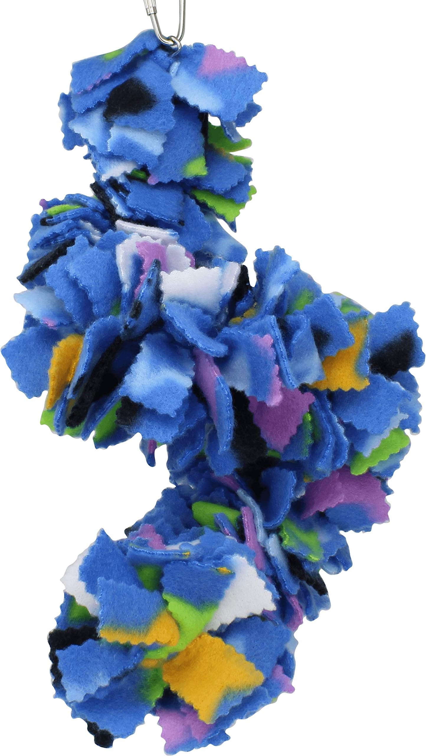 Bonka Bird Toys Twist Fluff Fuzzz Bird Toy Parrot cage Toys Cages African Grey Conure cozzy Binky. Multi-colored 1796