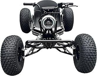 48V 10.4Ah Battery， Electric All Terrain Off-Road Kart for Adults and Children 10 Years and Older, 37 mph, High Power, 8’ Aluminium Wheels，Recreational Toy（Black ）