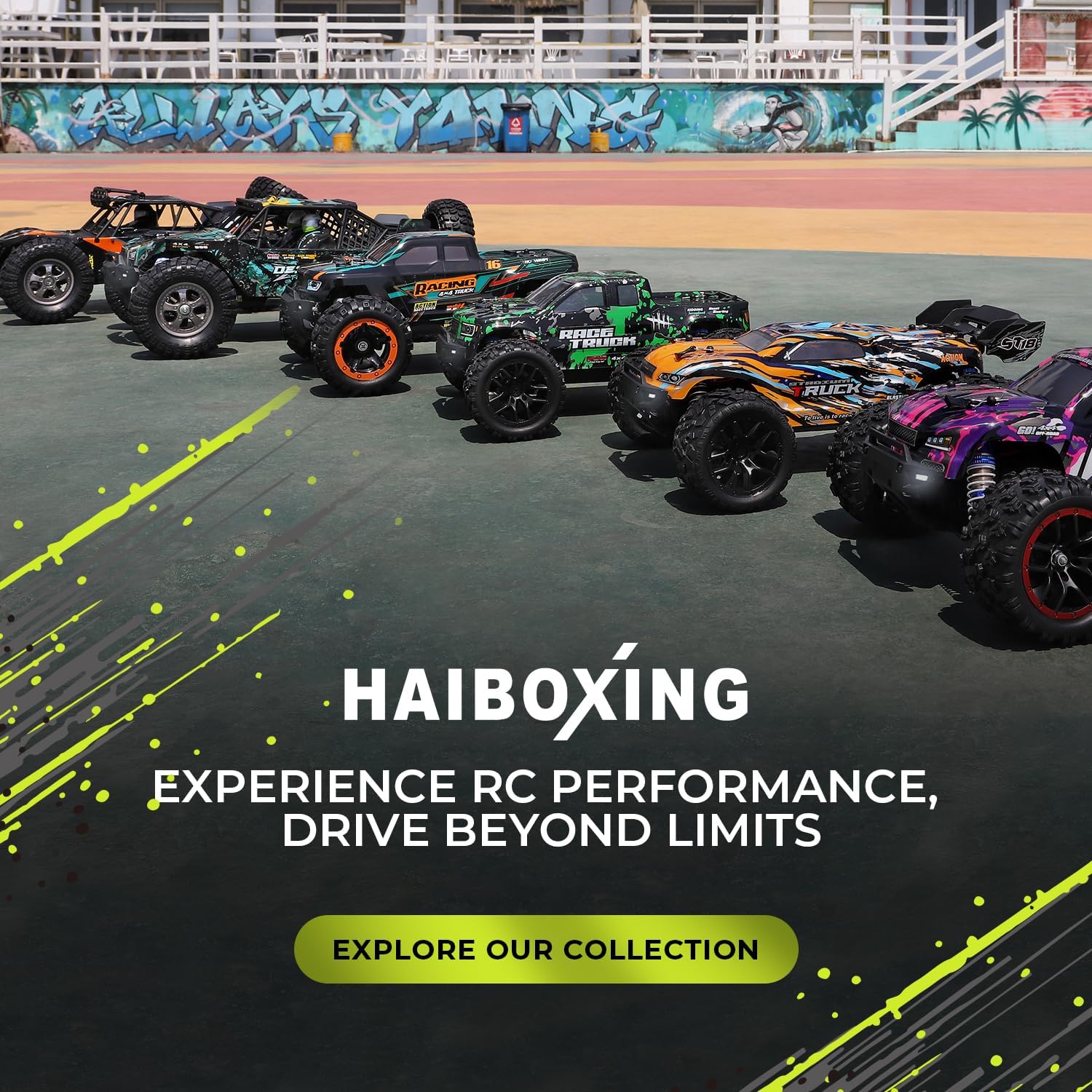 HAIBOXING 1:18 Desert Off-Road RC Truck 18856, RTR Fast 36km/h 4WD Electric Car Splash-Proof, Hobby Grade for Kids, Beginners, and Adults; Dual Batteries for Extended Outdoor Fun - Remote Control Toy - Image 8