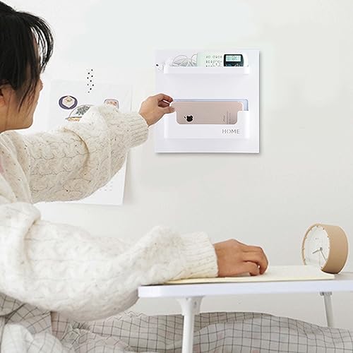 Miniatura 2 de Organizador de Accesorios para Estante de Mesita de Noche - Montaje en Pared Autoadhesivo, Ideal para Gafas, Control Remoto, Auriculares, Cargador