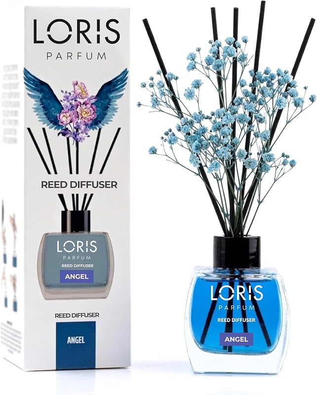 Angel Reed Diffuser Set with Dried Flowers | Reed Diffusers for Home with Sticks | Bathroom Diffuser & Room Scent | Long-Lasting Home Fragrance | 120 mL / 4.06 fl oz