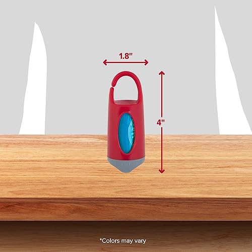 Miniatura 5 de Arm & Hammer Dispensador de bolsas para excrementos de perro con 30 bolsas de excremento de perro con bicarbonato de sodio activado, 9 x 14