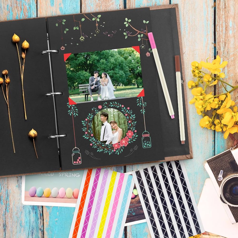 手作りアルバム Amazon.co.jp: Copeflap 手作りアルバム 台紙 フォトアルバム