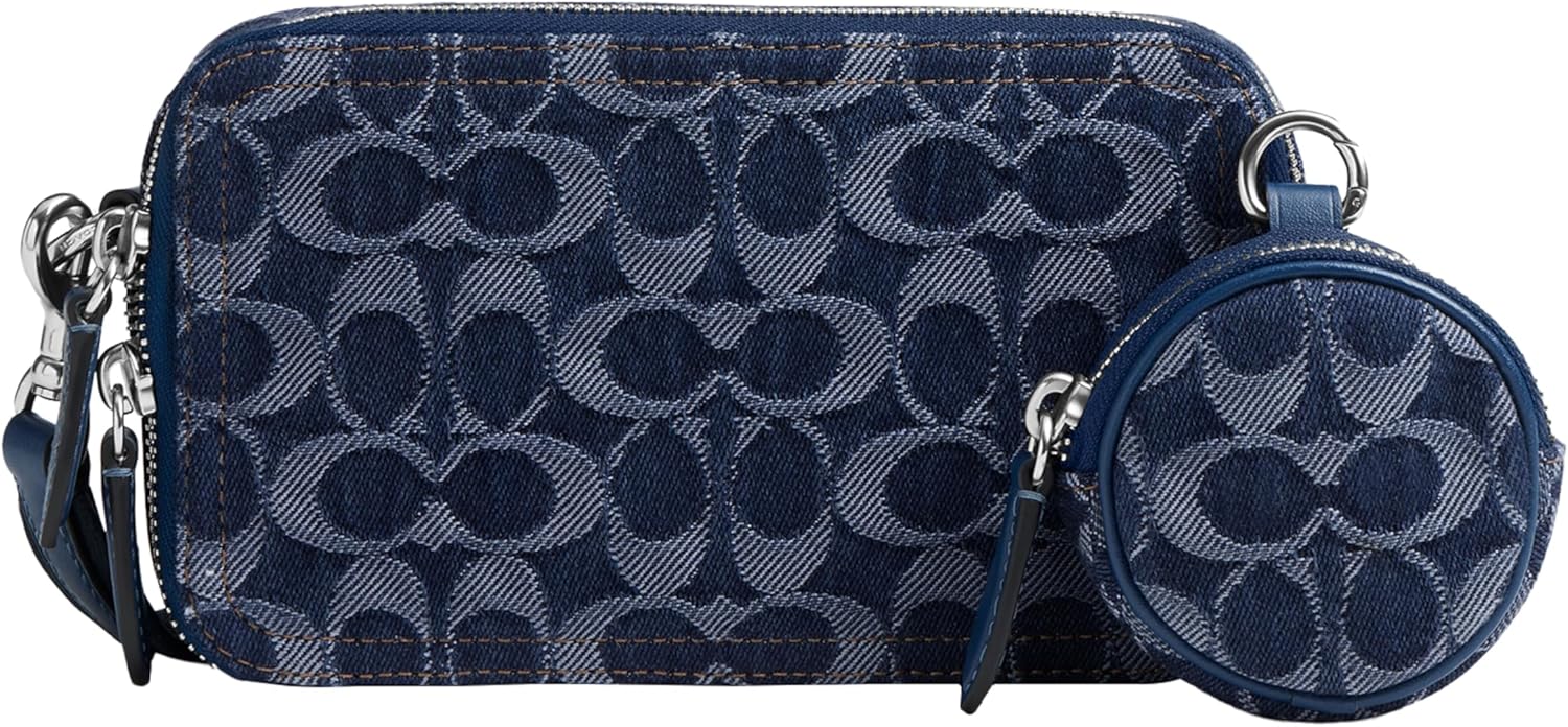 フルプライスライン COACH CHARTER SLIM CROSSBODY BLACK DENIM 71EJJLcCtcL._UY900_.jpg