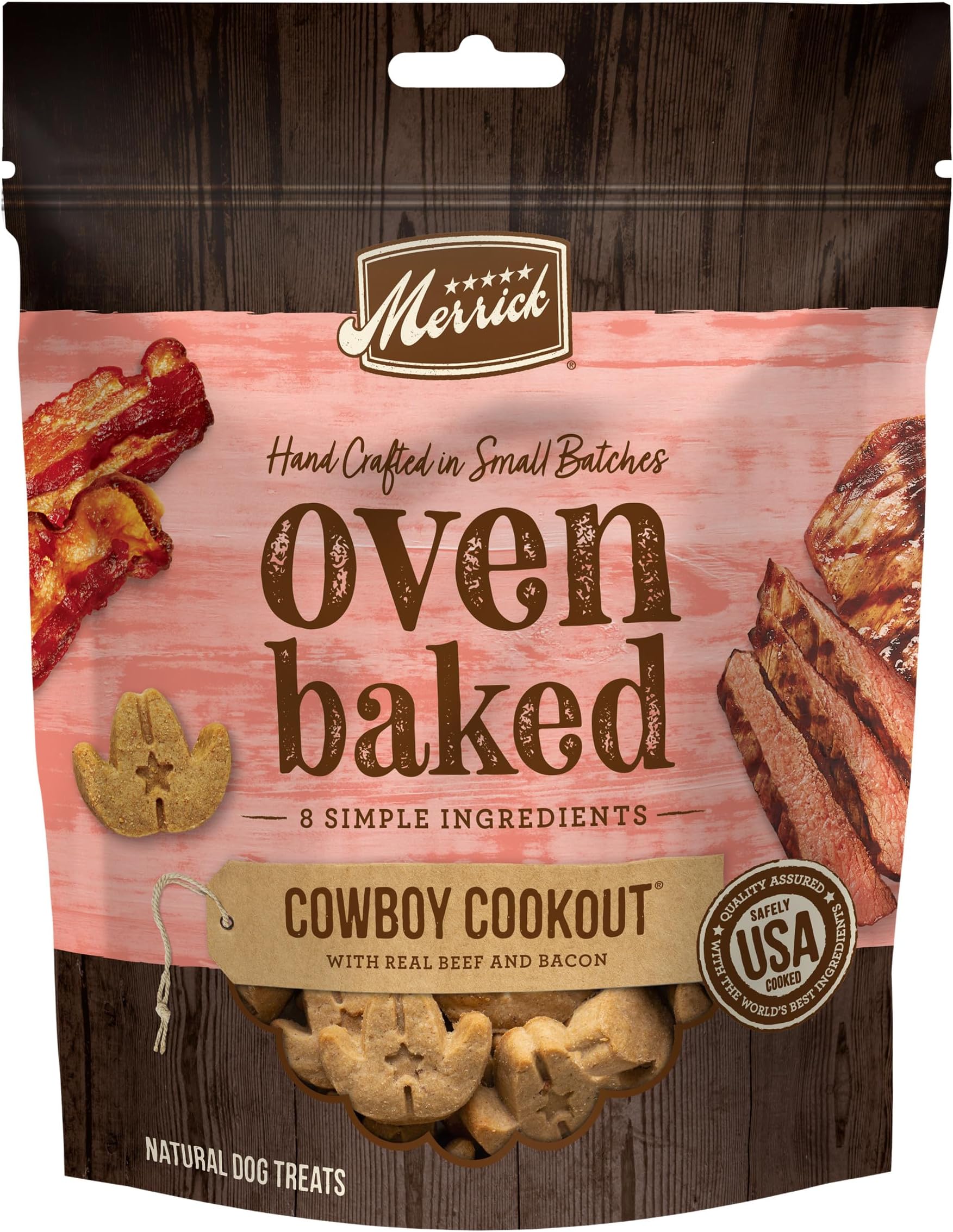 Merrick Oven Baked Dog Treats - Paw'some Peanut Butter with Real Peanut Butter - 11 oz Bag